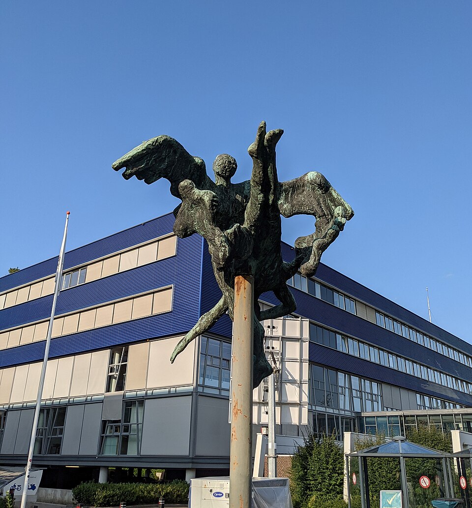 Opstijgende en neerstortende Icarus